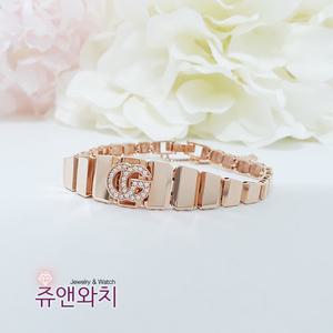 쥬앤와치 14k 18k 여성팔찌 디아망 체인팔찌