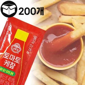제이케이푸드 오뚜기 토마토케찹 9g X 200개 / 일회용 케찹