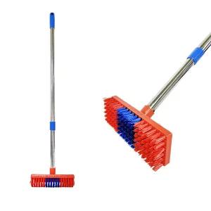 제이오마켓 P다와시 2단 스텐봉/화장실 욕실 목욕탕 수영장 타일 바닥 청소 세척 막대 브러쉬 솔