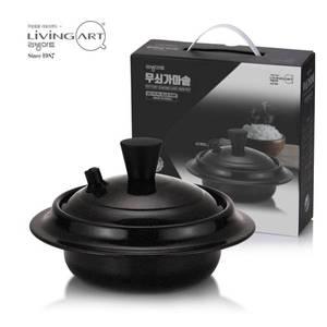 [리빙아트] 무쇠 포스코 인덕션냄비 가마솥 16cm(3~4인용)