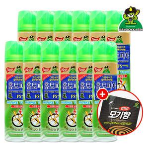 산도깨비 홈토피아 에어졸 피톤치드향 400ml 12개 (+모기향)
