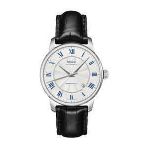 미도 남성 가죽 시계 바론첼리 M8600.4.21.4