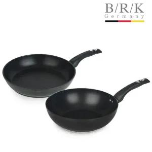 [롯데백화점]BRK 스마트 인덕션 후라이팬 2종세트 (28cm+28wok)