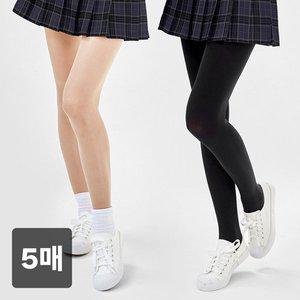 [시글락]요즘애들 80데니아 고탄력 학생 팬티스타킹 5매 세트