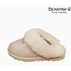 [베어파우](신세계 사우스시티)(BEARPAW) HELEN 여성 양털 슬리퍼 (K2765091PD-W)