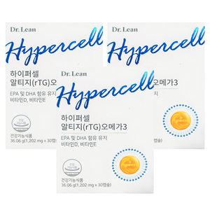 닥터린 하이퍼셀 알티지 오메가3 rTG 1202mg x 30캡슐 3박스 알파 오메가쓰리