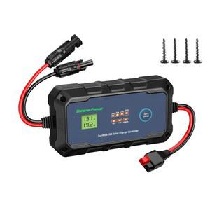 30A 태양광 충전 컨트롤러 12V 24V, Bateria Power PWM 인텔리전트 플러그 앤 플레이 휴대용 레귤레이터, LFP AGM SLD FLA와 호환되는 패널용 LCD 디스플레이, RV용, 오프-기드(SunRock 30E)