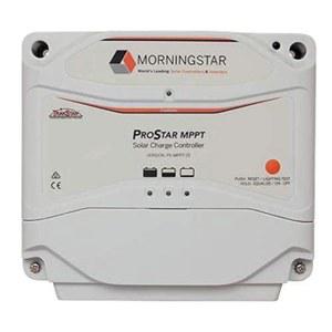 모닝스타 프로스타 25A MPPT 태양광 충전 컨트롤러(PS-MPPT-25) - 패널 레귤레이터, 12V /24V LA /리튬 배터리, LVD /라이트닝 컨트롤, HazLoc 등급, 저소음 미국에서 설계됨