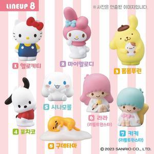 [BZJLOHXS_51CK]산리오 프렌즈 1 랜덤 피규어 추잉껌 캐릭
