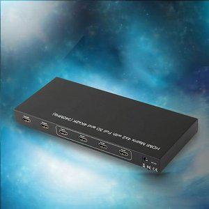 고품질 Coms HDMI 선택기 4대2 4K x 2K 3D 공유기 영상분배기 셀렉터 DVI 출력 (WFHRDU4)