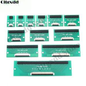 8/10/12/20/24/26/30/40/50/60/80Pin 0.5mm 1.0mm ~ 2.54mm 피치 FFC FPC 커넥터 어댑터 보드(이중 행 직선