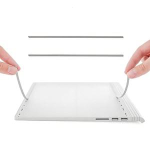 WESAPPINC 실리콘 고무 미끄럼 방지 범퍼 발 스트립 교체용 Microsoft Surface Book 노트북 1, 2 또는 3 13.5