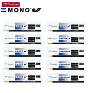 톰보 MONO 모노J 연필 1타(12자루) 4H/3H/2H/H/HB/B/2B/3B/4B/6B 미술용/스케치/드로잉 연필