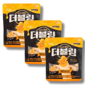 진주햄 천하장사 더블링 콰트로치즈 250g (25g x 10개입) 3봉