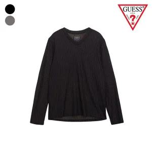 게스 남성 M3RP27R7SI0 V넥 골지 긴팔티 MN1K2300 331465