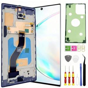 TFT 갤럭시 노트 10 화면 교체 삼성 LCD 터치 디지타이저 디스플레이 판탈라(프레임 툴킷 N970U 지문 없음 블랙 포함)