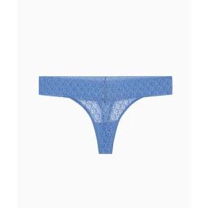 [정품] 캘빈클라인 언더웨어 속옷 여성 CK 로고 레이스 트림 로우라이즈 T팬티_QD5282PWB