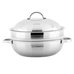 스텐레스 IH 통3중 찜기 30cm 1P 파티웍 찜솥 냄비 (WFIJSO3)