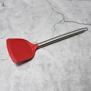 (2개) 스텐레스 실리콘 뒤집게/도구/기구/식당용/주방/쿠킹/학교/어린이집/유치원/식당/급식/조리용/요리용