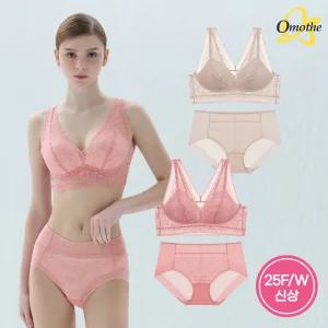 [25FW신상] 오모떼 라벨라 런닝형 레이스가든 브라렛 팬티 4종 풀세트