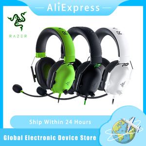 Razer BlackShark V2 X 유선 E스포츠 헤드셋 고급 패시브 노이즈 캔슬링 7.1 서라운드 사운드 하이퍼클리어
