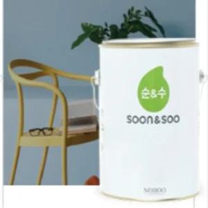 노루페인트 순&수100플러스4L 친환경수성페인트 벽지 벽면 베란다 실내용