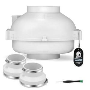 크리스페어 6인치 335CFM 라돈 덕트 팬 키트 IP67 방수, 2600RPM 초조용하고 에너지 효율적인 실내/외 사용 환기 기능 제공