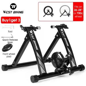 자전거로라 롤러 WEST BIKING 접이식 실내 자전거 트레이닝 스테이션 사이클링 트레이너 피트니스 26-28인