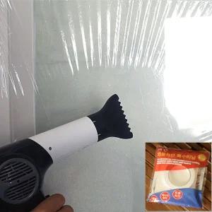 대한 외풍차단 방풍비닐 2x3.2M/바람막이/문풍지/단열/용품/창문/방풍/비닐/커튼/필름/투명비닐/방한/난방