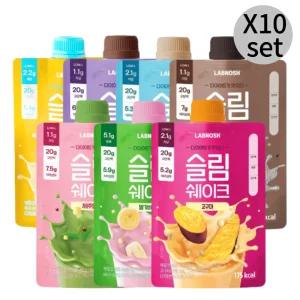 랩노쉬 슬림 단백질 프로틴 쉐이크 7종 혼합 세트 X10 BNS