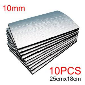자동차 방음 매트 패드 풍절음 흡음재 10PCS 10MM 사운드 데드너 단열 밴 프루핑 데드닝 자동 후드 엔진 차음재 절연