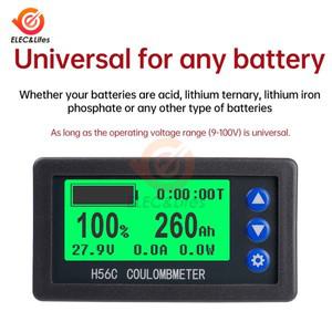 다기능 무선 적산계, LCD 백라이트 디스플레이, 배터리 용량 테스터, 전류계 전압계, DC 100V, 20A, 50A, 1