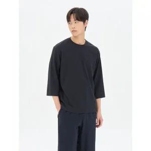 탑텐 남성 쿨먼트 크링클 7부 티_MSF2TS1211