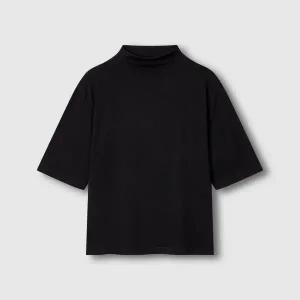 [JAJU](강남점)25F/W 여 소프트 모크넥 5부 티셔츠 J115301003