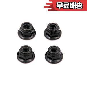 1/10 TRX4 SCX10 90046용 금속 M4 휠 너트 104009 RC 자동차 4mm 나사 구멍 플랜지 부품