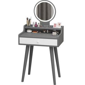 심플 화장대 LED 서랍화장대 서랍 50cm 수납장 98 60 직장인 화이트 화장대세트