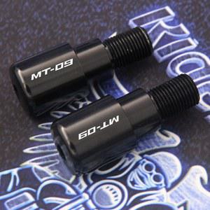 오토바이 멀티바 핸들바 크로스바 가로바 CNC 알루미늄 스티어링 카운터 웨이트 핸드 그립 야마하 MT 09 MT09 2014 용 16MM 엔드