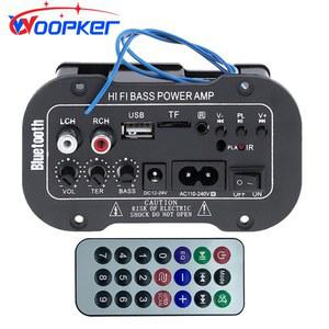 WOOPKER 디지털 앰프 엠프 디코더 보드 블루투스 오디오 DIY USB FM 라디오 TF 플레이어 서브우퍼 110V 220V 25 30W
