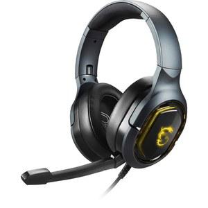 MSI 몰입형 GH50 유선 게임 헤드셋, 7 1 서라운드 사운드, 접이식 금속 헤드밴드, RGB 미스틱 라이트, 휴대용 파우치 , PC/Mac