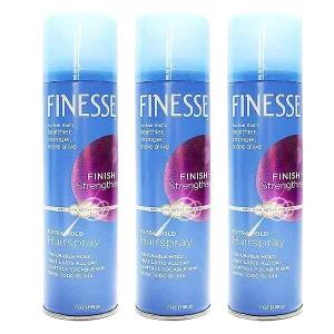 FINESSE 휘네스 헤어스프레이 198g 3개