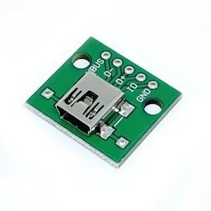 미니USB-B 2.0 커넥터 암타입 5핀 PCB변환기판 (HAM2304) (WFJXVP8)