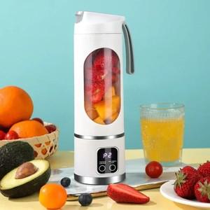 무선 전동 Juicer 휴대용 USB 충전식 과일 컵 홈 야외 사용 디지털 디스플레이 밀크 쉐이크 그라인더