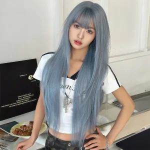 키라비 가발 여성 통가발 스트레이트 긴머리 85cm KPE0472-4