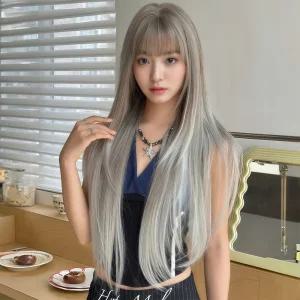 키라비 가발 여성 통가발 스트레이트 긴머리 85cm KPE0472-5