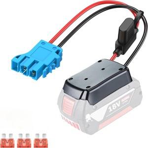 Bosch 18v 리튬 이온 배터리 용 파워 휠 어댑터 (와이어 12AWG 40A 퓨즈 커넥터 포함) Peg-Perego Ride-on