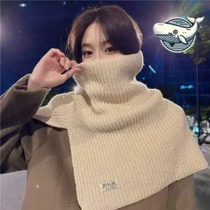 편안한 니트 넥워머 여성 캐주얼 겨울 머플러 목보호폴라 목방한 넥토시 넥워모