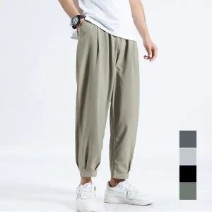남성 허리밴딩 데일리 스타일 모던컬러 배기 조거팬츠
