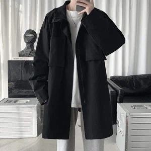 캐쥬얼 롱코트 하프 자켓 트렌치코트 따뜻한 겨울