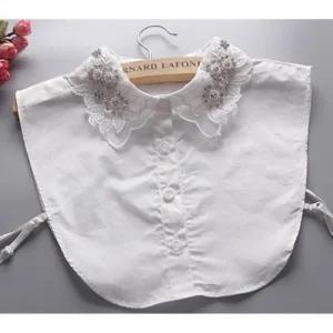 장식 넥카라 큐빅 페이크 레이어드카라 레이스 (478GH)