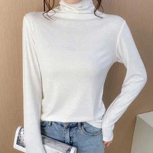 얇은 반폴라 여자 봄옷 겨울 데일리 이너